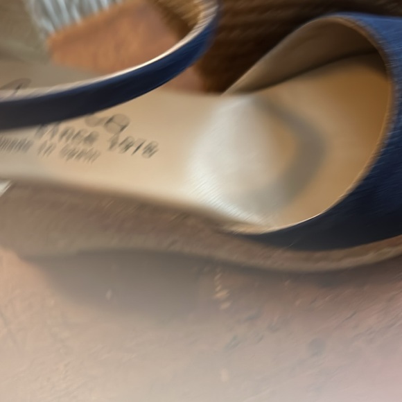 Gaimo Navy Suede Espadrilles, Size 38 EU, 7.5 US - Picture 4 of 11